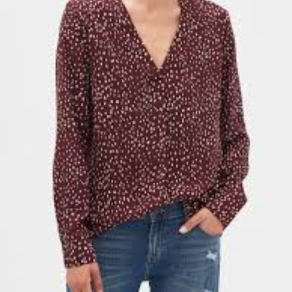 Banana Republic Factory Pleated Blouse - Picture 1 of 7